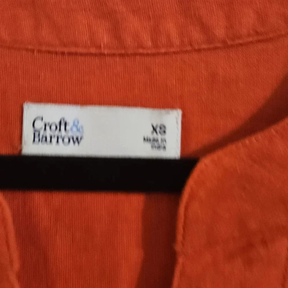 Croft & Barrow Embroidered Splitneck Dress - Picture 3 of 4